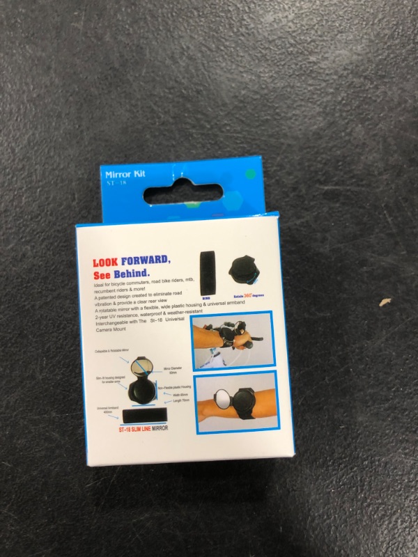 Photo 1 of Stay Safe on the Bike with Wearable Cycling Rear View Mirror - 360°Adjustable for a Wide Angle View, Easily Attachable to Wrist with an Adjustable Band