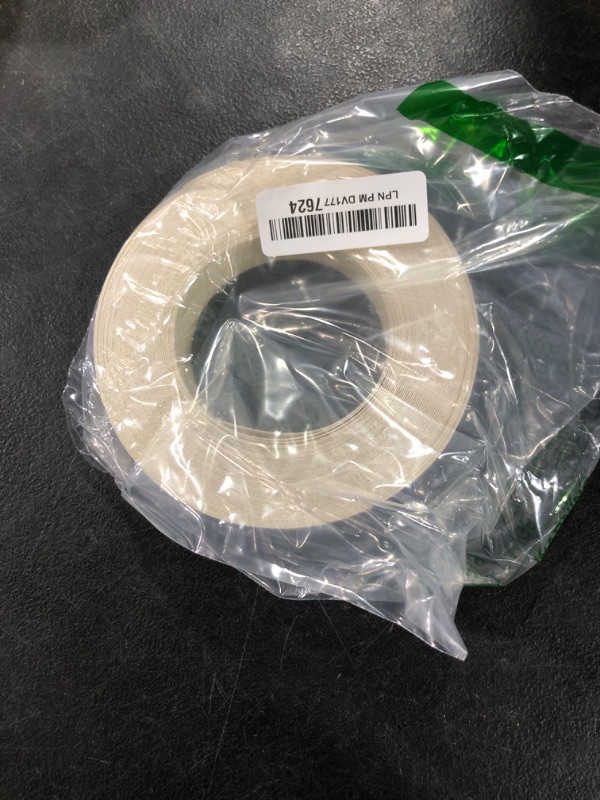 Photo 1 of White Edge Banding 1 inch x 50 ft Melamine Iron On Adhesive Edging Cabinet Repair Laminate Shelf Board Countertop Furniture Strip Wood Veneer Tape Trim Peel Stick Cabinet Molding Vinyl PVC Iron