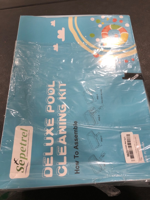 Photo 1 of Sepetrel Deluxe Swimming Pool Cleaning Kit Including 2 Brush Heads, 2 Pool Skimmer Nets(NO Pole)
