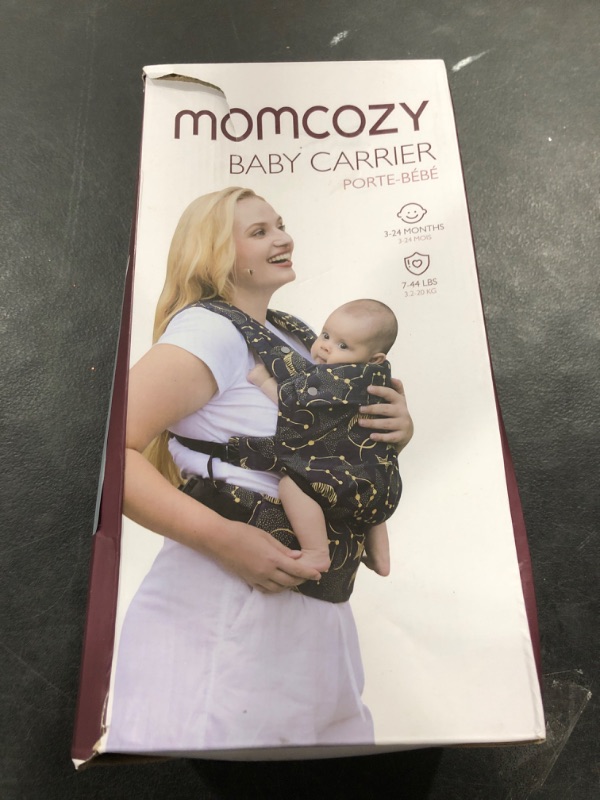 Photo 1 of Momcozy Baby Carrier - Ergonomic, Cozy and Lightweight Carrier for 7-44lbs, Effortless to Put On, Ideal for Hands-Free Parenting, Enhanced Lumbar Support, Purehug for Infant to Toddler, Black