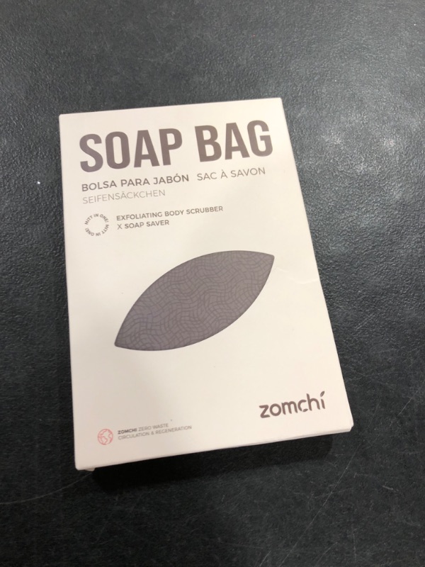 Photo 1 of ZOMCHI 2 Pieces Exfoliating Soap Bags, Soap Savers for Bar Soap, Soap Bar Pouch for Deep Exfoliation, Foaming Soap Sock for Shower