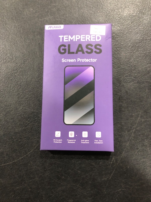 Photo 1 of ruwa Screen Protector for iPhone 16 Pro[3-Pack] HD Clear Tempered Glass Film with Easy Installation Frame, Case Friendly