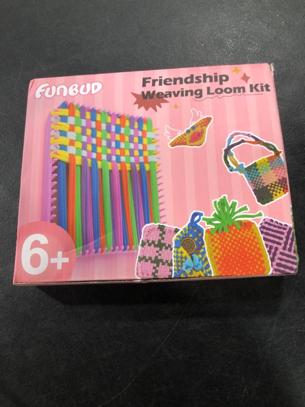 Photo 1 of FUNBUD Weaving Loom Kit for Kids - Birthday Gifts for Girls Ages 6-12, DIY Craft Kit for Making Potholders, Arts and Crafts Toys for Girls 6-8, 8-12