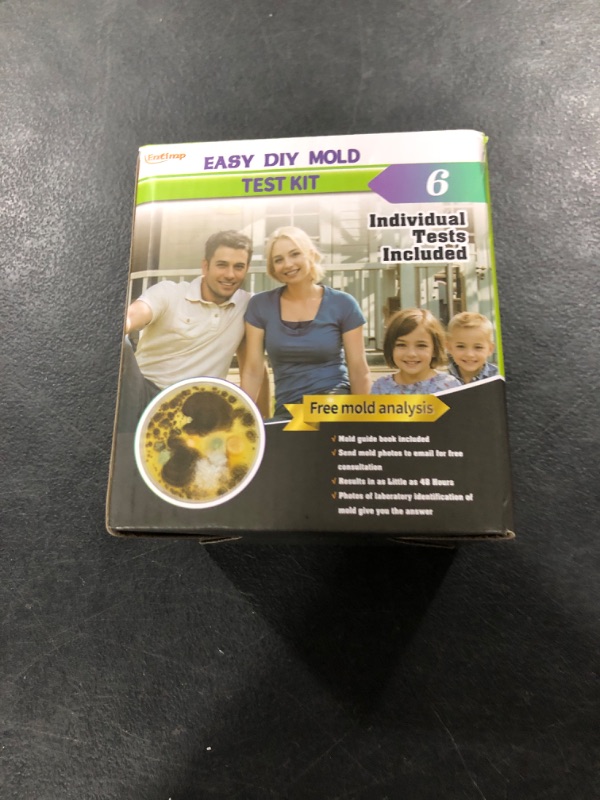 Photo 1 of Mold Test Kit for Home Within 6 Individual Tests,DIY Detector at Home,Surface Mold,HVAC,Indoor Air Quality Testing Kits,Black Mold Testing,Includes Detailed Mold Identification Guide and Free Lab