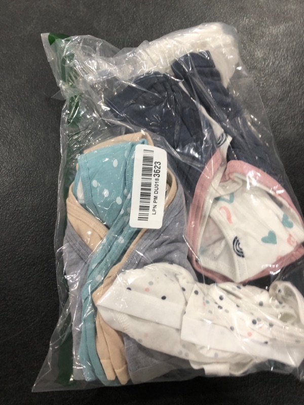 Photo 1 of Hanes Little Hipster Underwear, Stretch Cotton Panties for Girls, Assorted, 12-Pack, Grey, Pink, Nude, Grey, White, Dot Prints, Heart Print