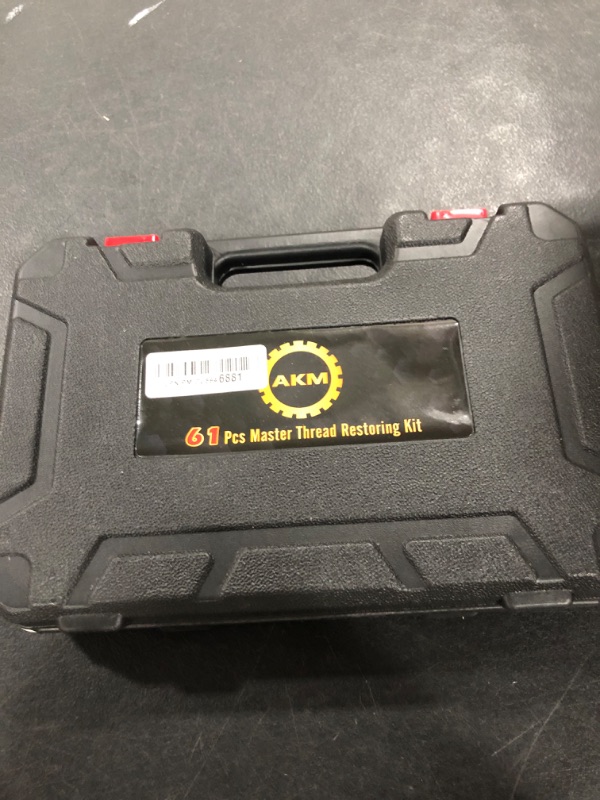 Photo 1 of AKM 61Pcs Thread Restorer Kit, Rethread Repair Tool, UNC UNF & MetricThread Chaser Set with Thread Pitch Gauge