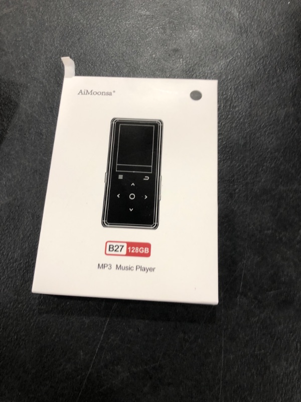 Photo 1 of 128GB MP3 Player with Bluetooth 5.2, AiMoonsa Music Player with Built-in HD Speaker, FM Radio, Voice Recorder, HiFi Sound, E-Book, Earphones Included
