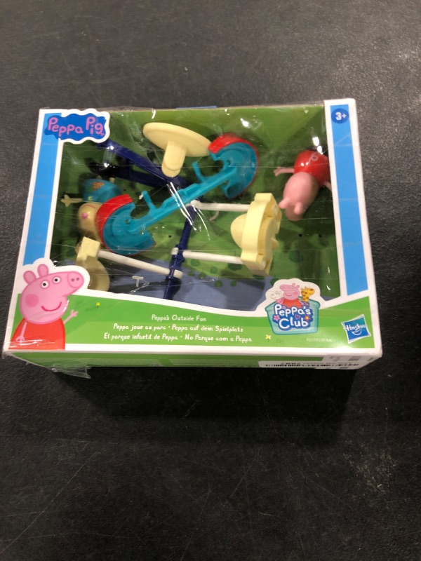 Photo 1 of Peppa Pig Peppa's Adventures Peppa's Outside Fun Preschool Toy, with 2 Figures and 3 Accessories, Ages 3 and Up