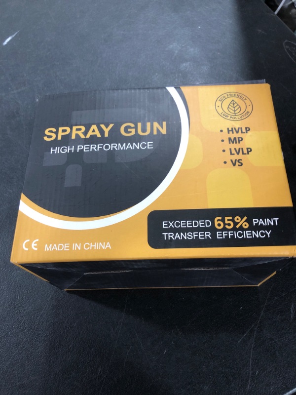 Photo 1 of PORPHIS Paint Spray Gun PRD-717 VS Type with Split Nozzle 1.4mm Automotive Refinishing Spray Gun, Brown