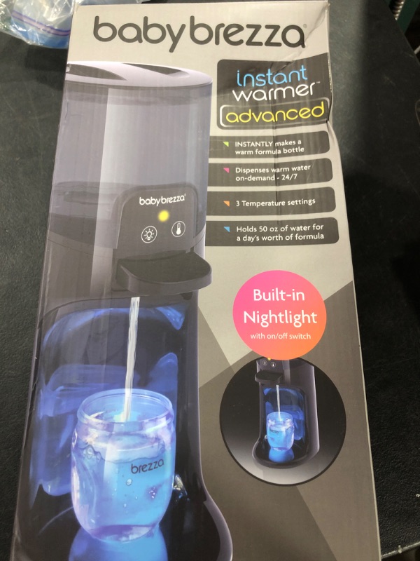 Photo 1 of Baby Brezza Instant Baby Bottle Warmer Advanced - Fast Water Warmer Instantly Dispenses 24/7 in 3 Temperatures with Nightlight
