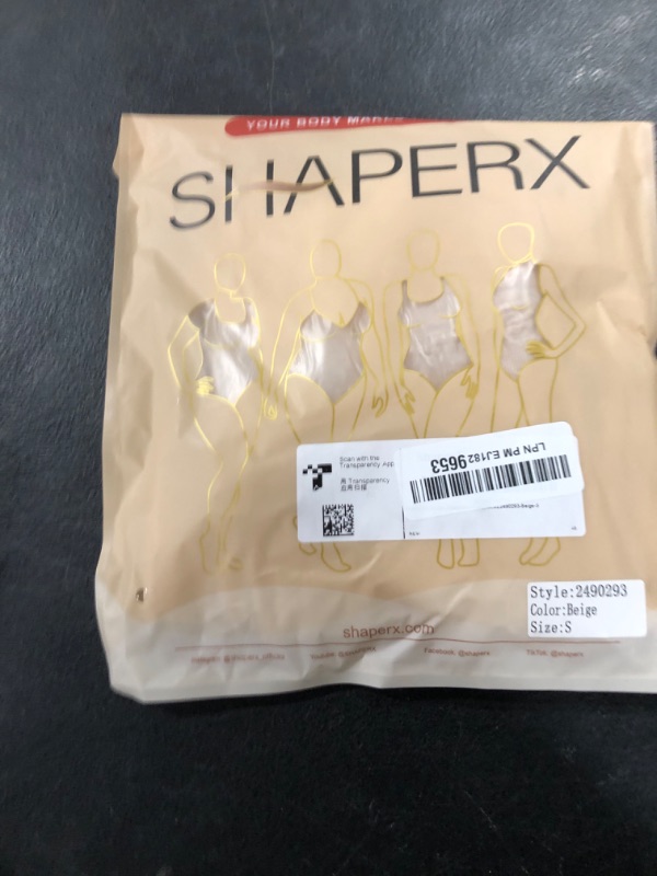 Photo 1 of SHAPERX Shapewear for Women Tummy Control Open Bust Thigh Slimmer Body Shaper, SZ2490293-Beige-S