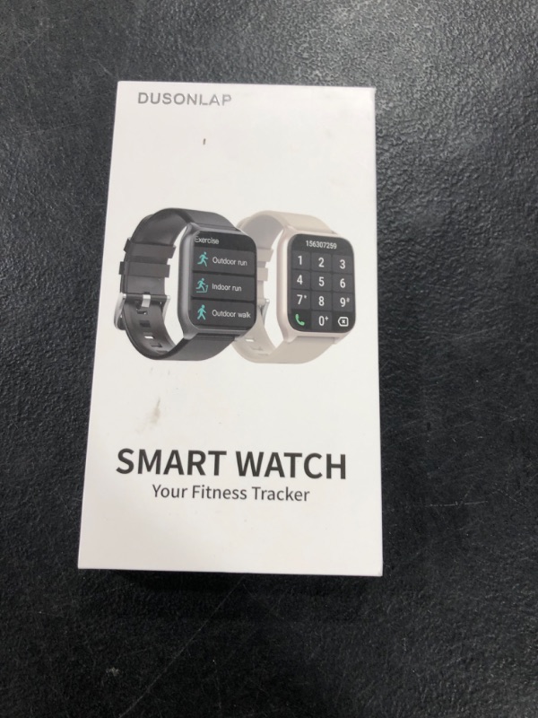 Photo 1 of Smart Watch (Answer/Make Call), 1.85" Smartwatch for Men Women, 2025 Fitness Watch, 110+ Sport Modes/Heart Rate/Sleep Monitor/Pedometer, IP68 Waterproof Fitness Activity Tracker for Android iOS, Black