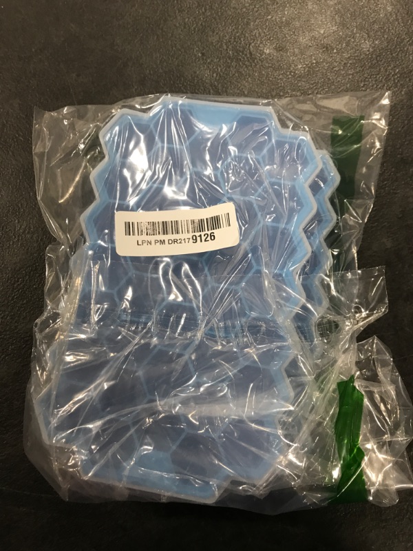 Photo 1 of Ice Cube Trays for Freezer with Lid-37 Grid Silicone Ice Cube Tray with Lid for Small Ice Cube Molds,Easy-Release Reusable Ice Cube in Ice Bucket for Iced Coffee Cup