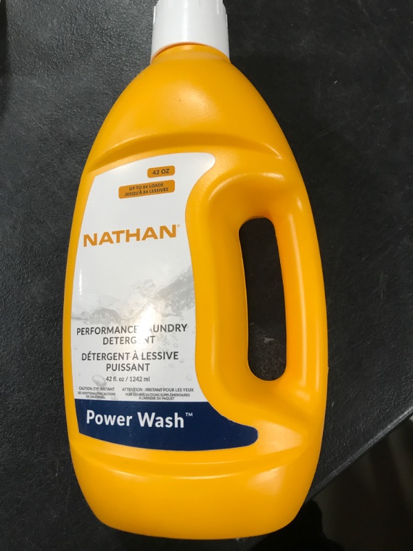 Photo 1 of Nathan Power Wash Detergent, Natural Sport Detergent for Active Wear, Sports Equipment, Gets Rid of Odors and Stains