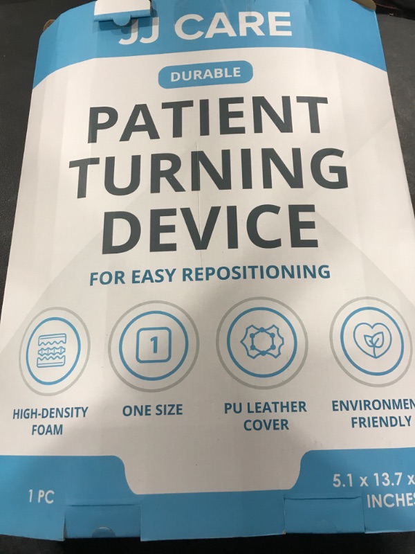 Photo 1 of JJ CARE Patient Turning Device - 1 Pc U Shape Turning Pillow, Waterproof PU Leather Case, Anti-Decubitus Turnover Pillow with Handles and Strap, Bedridden Patient Supplies