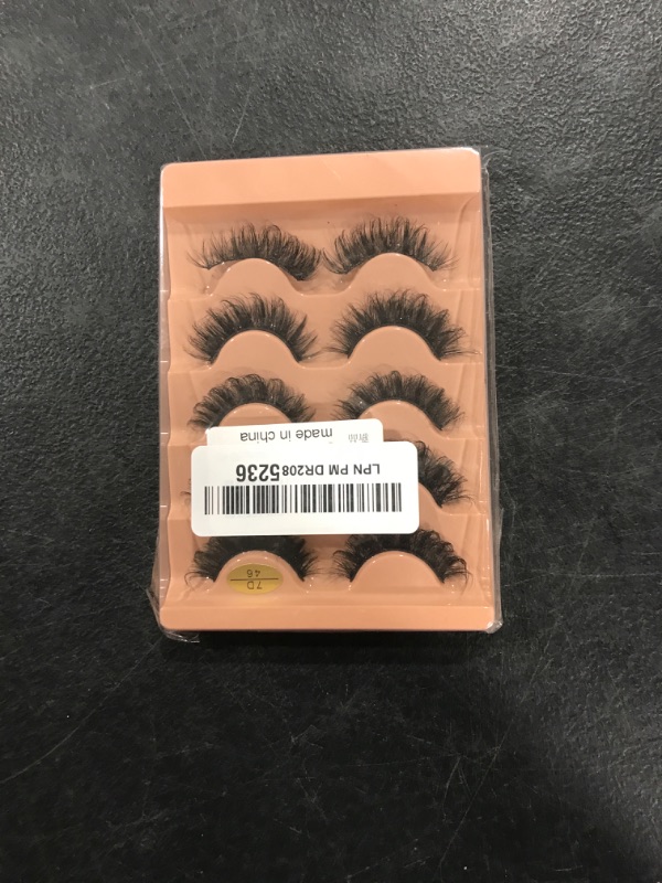 Photo 1 of HBZGTLAD Cat eye Eyelashes 3D Natural False Lashes D Curl Fluffy Soft Cross 5 pairs Manga Lashes Wispy Natural Eyelash Extension Makeup (7D-46)