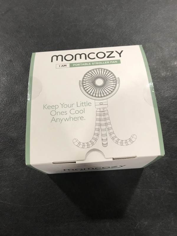 Photo 1 of Momcozy 8000mAh Portable Stroller Fan, 27H Ultra-long Battery Life Detachable 4 Speed 360°Rotate LED Night Light with 2 Modes, USB Rechargeable Handheld Cooling Fan for Travel/Car Seat/Bedroom