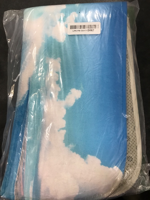 Photo 1 of DSMEUE Blue Ocean Bath Mat Wave Beach Tropical Sea Landscape Bathroom Kitchen Toilet Rugs,18x30 Inch