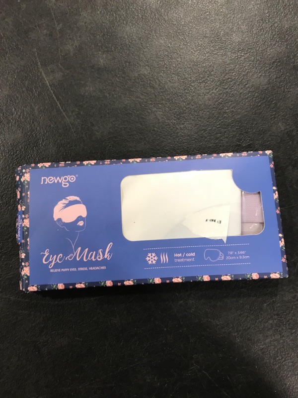 Photo 1 of NEWGO Cooling Eye Mask for Puffy Eyes, Cold Eye Mask Eye Ice Pack for After Eyes Surgery, Tension Stress Relief, Itchy Eyes, Headaches, Dark Circles - Navy Blue