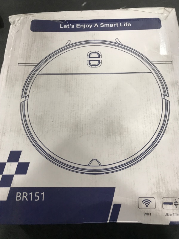 Photo 1 of SHELIKI Robot Vacuum and Mop, 2-in-1 Robotic Vacuums Cleaner with Smart Max Strong Suction, WiFi/App/Alexa Voice Control, Obstacle Avoidance, for Pet Hair, Carpets and More
