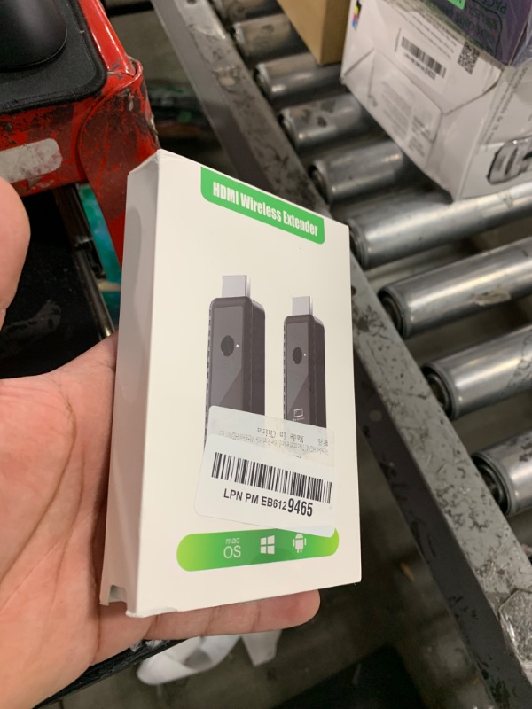 Photo 1 of Wireless HDMI Transmitter and Receiver, Plug & Play Portable Wireless HDMI Extender Kit 4K Support 2.4/5.8Ghz 100Ft, for Screen Display Laptop/Pc/Tv Box/Camera/Projector (Black)