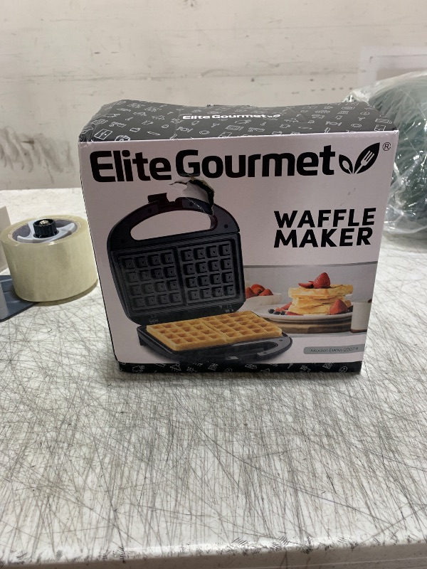 Photo 1 of Elite Gourmet EWM-2207# Electric Non-Stick Belgian Waffle Maker Iron, Breakfast, Sandwiches, Snacks, Burgers and more, 2-Slice, Black