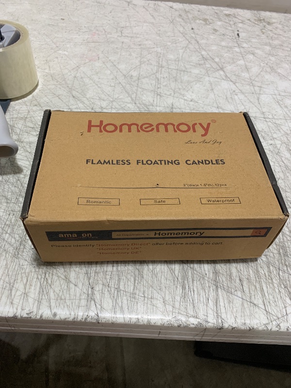 Photo 1 of Homemory 12 Pack 3” Flameless Led Floating Candles, 200 Hour Battery Operated Flickering Waterproof Tealights for Cylinder Vases, Centerpieces at Wedding, Party, Pool, Holiday (Ivory Base)