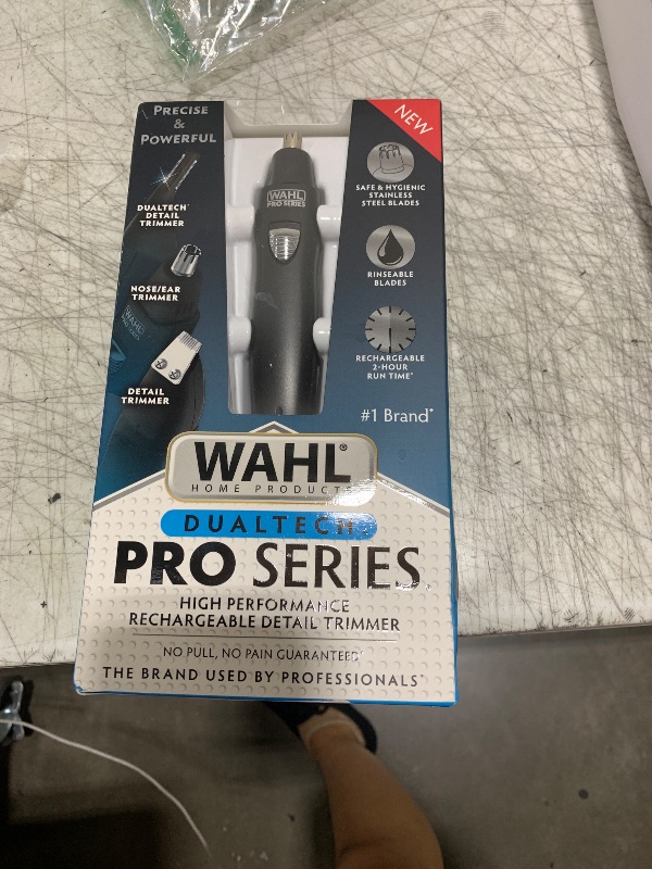Photo 1 of Wahl Pro Series® Rechargeable Eyebrow, Ear & Nose Hair Trimmer for Men – Painless DualTech® Eyebrow Trimmer & Facial Hair Removal Device – Model 3025656