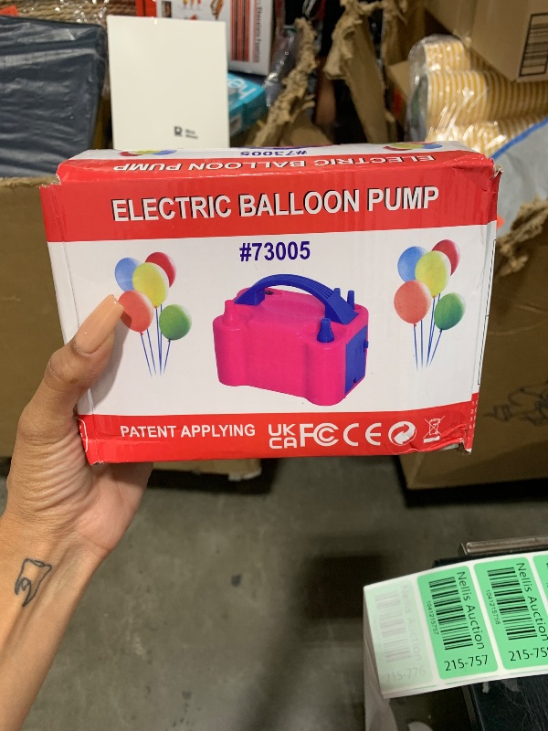 Photo 1 of Growsun Electric Air Balloon Pump 110V 600W Balloon Blower Inflator for Garland Arch Party Decoration,Purple