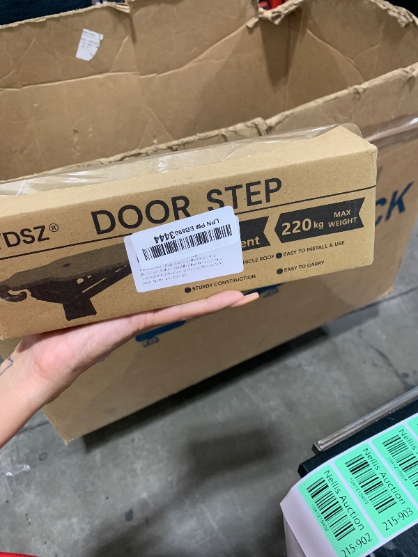 Photo 1 of SYDSZ Car Door Step, Universal Fit Car Roof Access, Multi-Foldable Aluminum Alloy Roof Rack Car Step, Adjustable Stand Pedal for Door Latch, Supports Both Feet, fits Most Cars, SUVs and Trucks