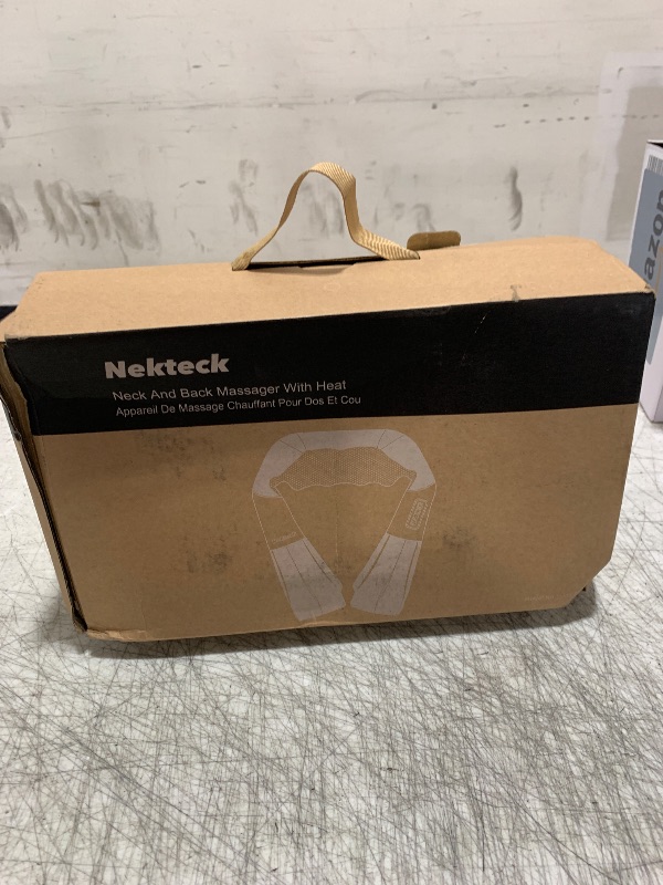Photo 1 of Shiatsu Neck and Back Massager with Soothing Heat, Nekteck Electric Deep Tissue 3D Kneading Massage Pillow for Shoulder, Leg, Body Muscle Pain Relief, Home, Office, and Car Use