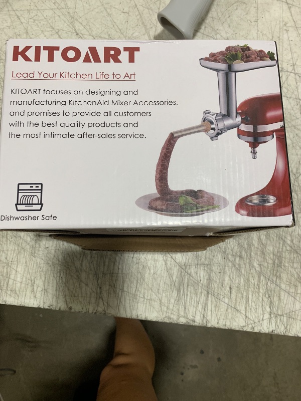 Photo 1 of Stainless Steel Meat Grinder Attachments for KitchenAid Mixers, Meat Grinder, Sausage Stuffer, Perfect Grinder Attachment for KitchenAid, Dishwasher Safe(Machine/Mixer Not Included)