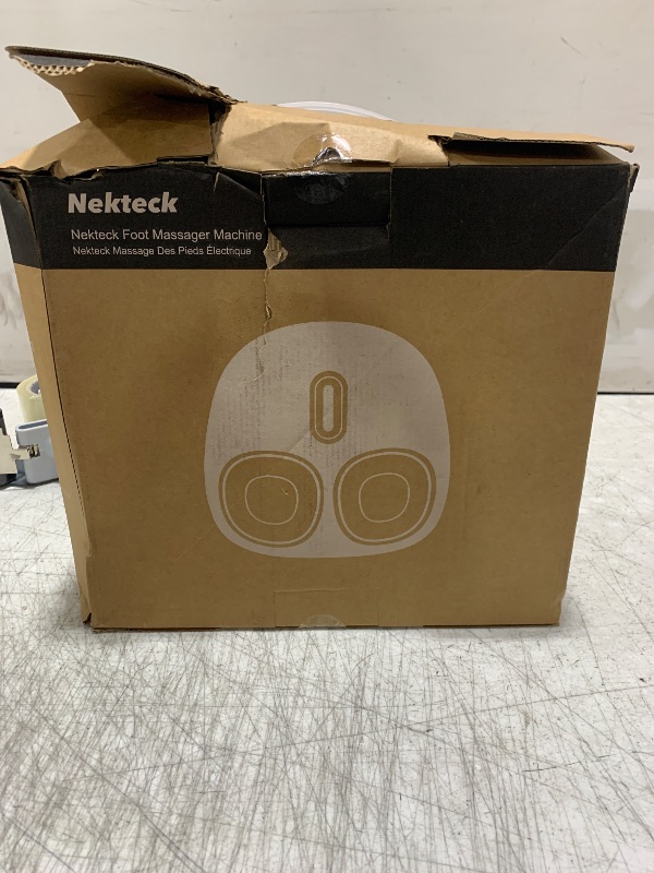 Photo 1 of Nekteck Shiatsu Foot Massager Machine with Soothing Heat, Deep Kneading Therapy, Air Compression, Improve Blood Circulation and Foot Wellness,Relax for Home or Office Use(Gray)