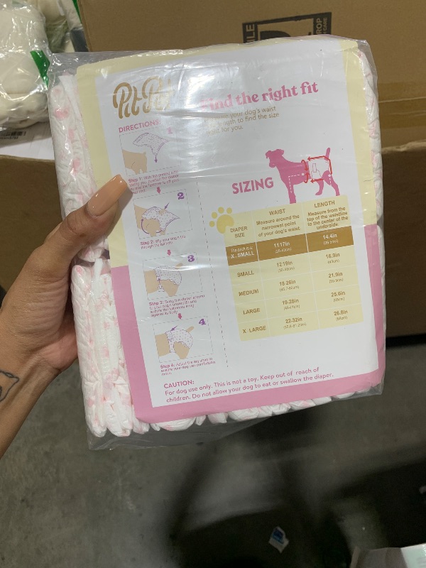 Photo 1 of Comfortable Female Dog Diapers - 30-Pack Super Absorbent Disposable Doggie Diapers - FlashDry Gel Technology & Wetness Indicator - Leakproof Diapers for Dogs in Heat, Excitable Urination, Incontinence