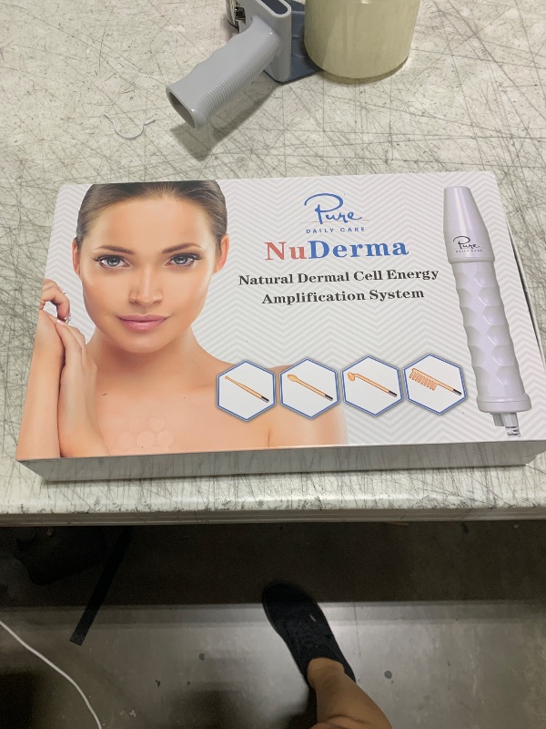 Photo 1 of NuDerma Handheld Skin Therapy Wand Machine w/Neon – Anti-Aging - Skin Tightening - Wrinkle Reducing - Dark Circles – Clarifying - Hair & Scalp Stimulator