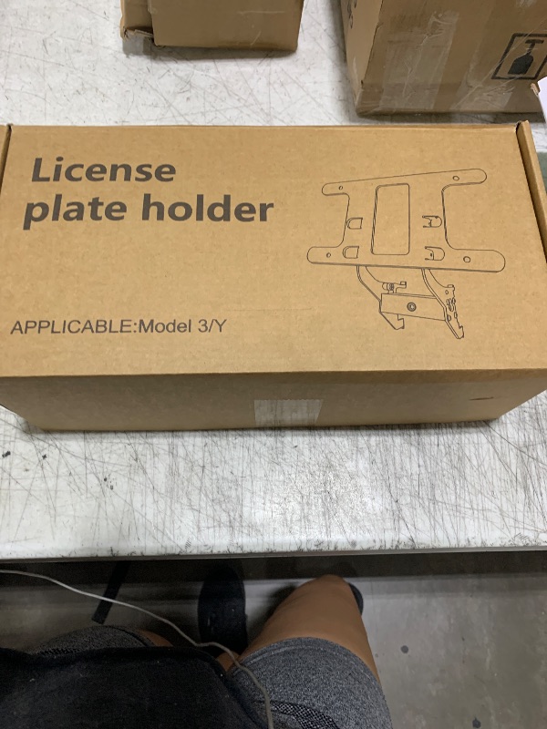 Photo 1 of License Plate Frame for Tesla Model Y/3, with Front License Plate Mount & Universal Frame Cover, Fit 2021-2024 Model Y & 2017-2023 Model 3, Aluminum License Plate Holder No Drill & Anti-Theft (Black)