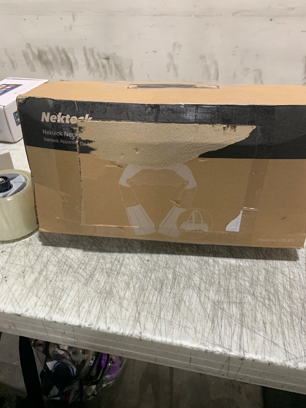 Photo 1 of Nekteck Shiatsu Neck and Back Massager with Soothing Heat, Electric Deep Tissue 3D Kneading Massage Pillow for Shoulder, Leg, Body Muscle Pain Relief, Home, Office, and Car Use