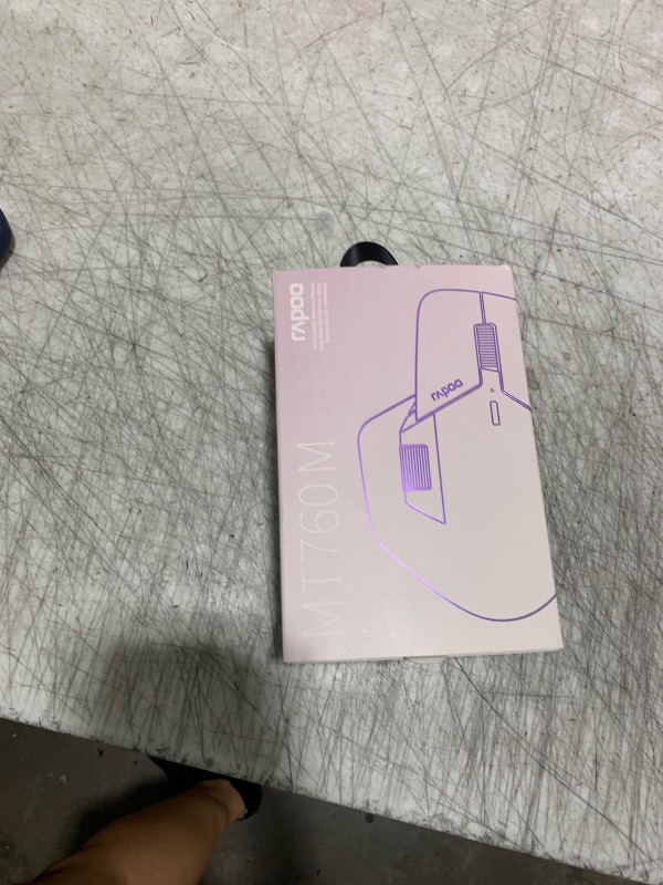 Photo 1 of Rapoo MT760Mini Bluetooth Wireless Mouse - Bluetooth 5.0 and 2.4GHz Multi-Mode Connection, Support 4 Devices, M+ Cross Computer Technology, 11 Programmable Buttons, Matte Black
