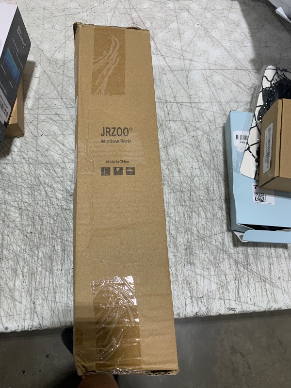 Photo 1 of JRZOO 2 Pack Silver Curtain Rods 48 to 84 Inches(4-7 Feet),Decorative 3/4 Inch Diameter Drapery Rod Set with Square Finials,Size:36''-88'',Antique Silver