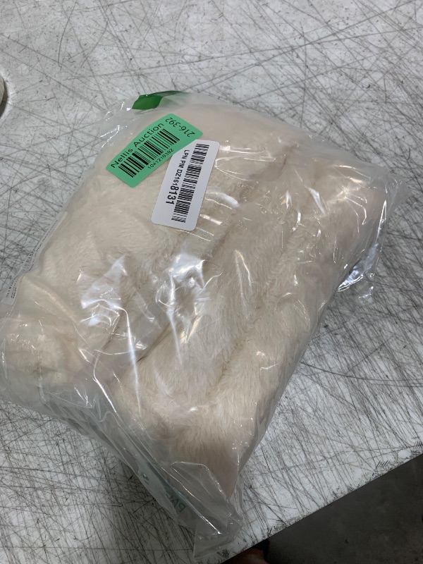 Photo 1 of Extra Soft Body Pillow Cover, Sherpa/Microplush Material, 20x54 Inches, Zipper Closure (Cream)