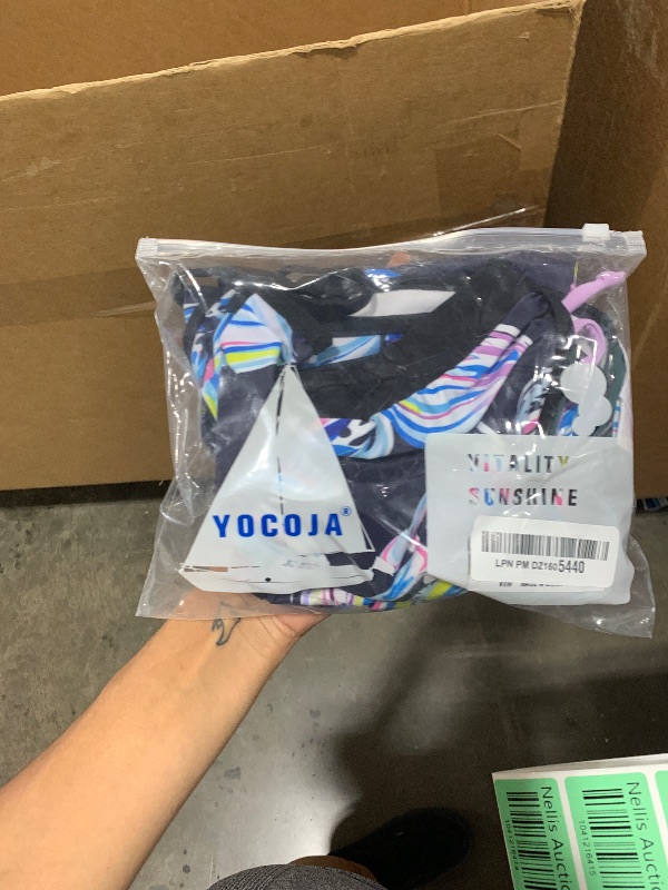 Photo 1 of YOCOJA Girls Swimsuit Two Piece Bathing Suits Tankini with Adjustable Strap Swimwear with Boyshort
