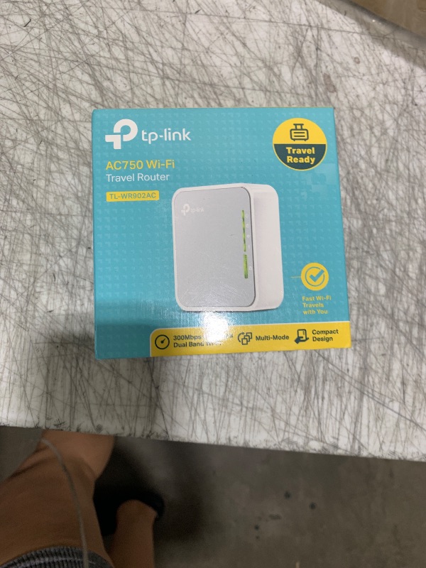Photo 1 of TP-Link AC750 Wireless Portable Nano Travel Router(TL-WR902AC) - Support Multiple Modes, WiFi Router/Hotspot/Bridge/Range Extender/Access Point/Client Modes, Dual Band WiFi, 1 USB 2.0 Port