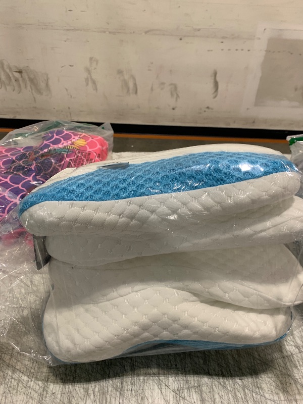 Photo 1 of CHxxy Memory Foam Pillows, Cervical Pillow for Neck and Shoulder Pain Relief, Ergonomic Contour Bed Pillow, Soft for Side Sleep Stomach Sleeping and Back Sleeper