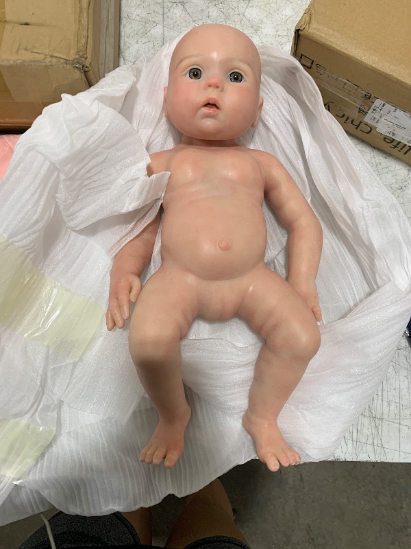Photo 1 of Aniiyy Silicone Baby Dolls 18 Inch Realistic Newborn Baby Dolls,Baby Reborn Dolls Silicone Full Body Girl Not Vinyl
