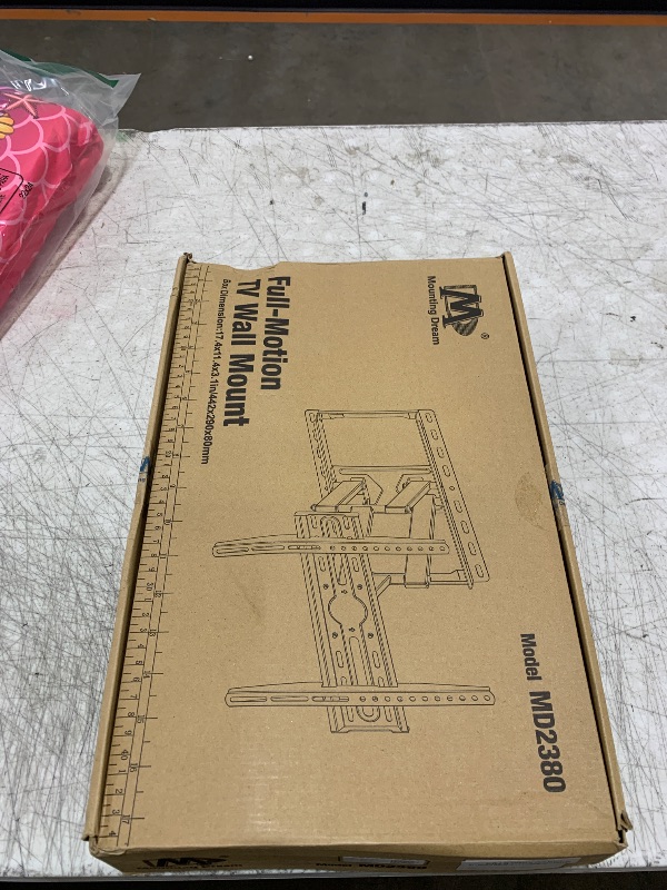 Photo 1 of Mounting Dream TV Wall Mount for 32-65 Inch Television,Mount with Swivel and Tilt, Full Motion Bracket with Articulating Dual Arms, Fits 16inch Studs, Max VESA 400X400 mm, 99lbs, MD2380
