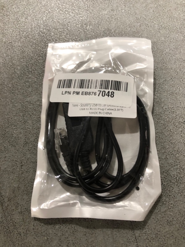 Photo 1 of Sousery 3.3FT USB to RJ11 Plug Cable,Radar Detector Cable Compatible with Escort Uniden Beltronics Radenso XP Cobra Whistler,Replacement Power Cord for Radar Detectors