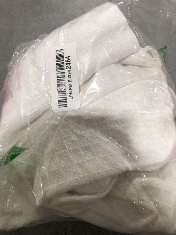 Photo 1 of Premium Waffle Weave Euro Pillow Shams Set of 2 White 100% Organic Cotton White Waffle Weave Pillow Shams with Envelope Closure, Ultra Soft, Cozy & Decorative Pillow Cover, 24 x 24 inch