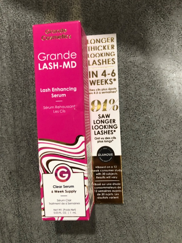 Photo 1 of Grande Cosmetics GrandeLASH-MD Lash Enhancing Serum, 1 ml - 6-week starter supply