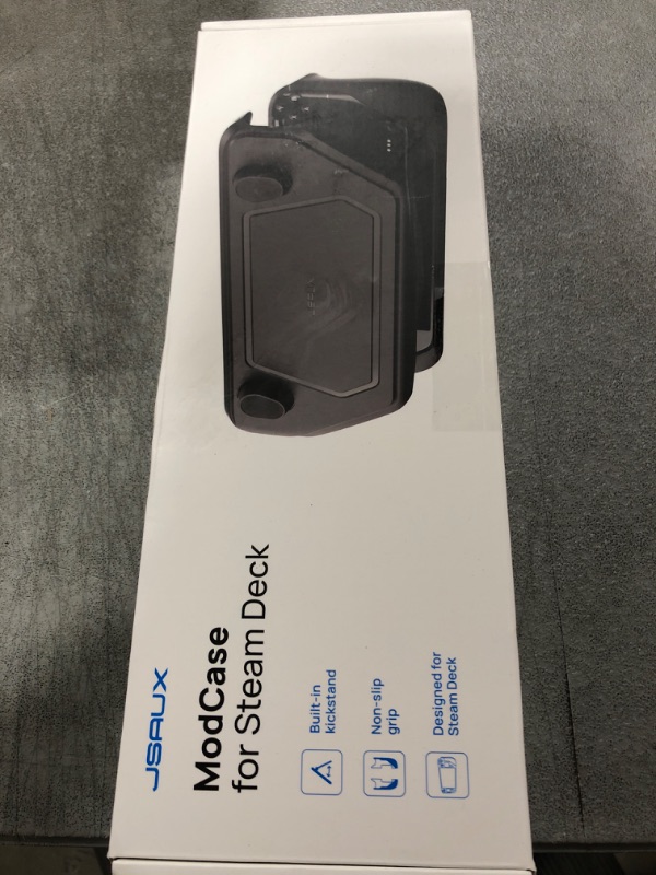 Photo 1 of JSAUX PC0104 ModCase Compatible with Steam Deck, Steam Deck Case Comprehensive Protection Include Detachable Front Shell, Body Protective Shell, Metal Bracket and Strap - Basic Set