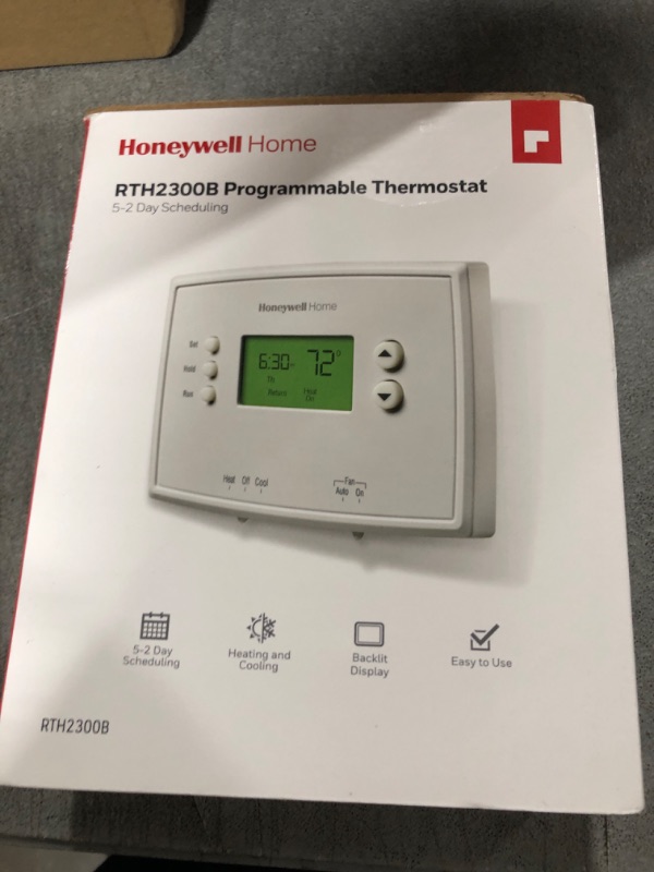 Photo 1 of Honeywell Home RTH2300B1038 5-2 Day Programmable Thermostat, White